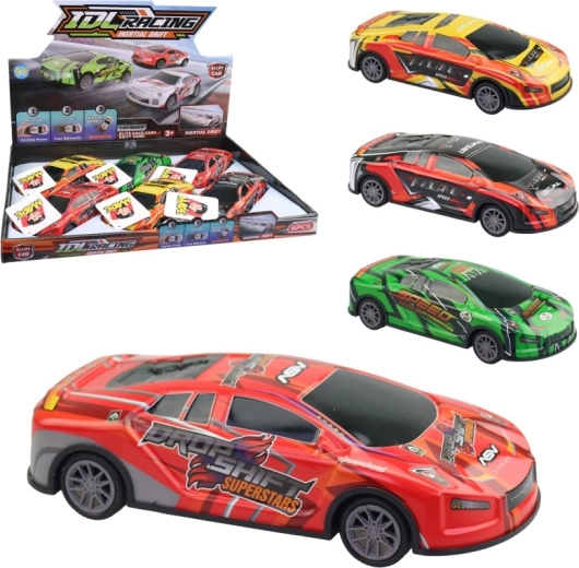 Coche deportivo metálico de 17,5 cm - 1 unidad