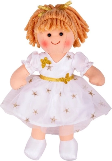 Bigjigs Toys muñeca de tela Charlotte 28 cm
