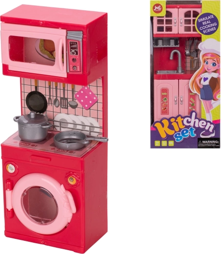 Cocinita para muñecas de 20 cm – set con fregadero o lavadora