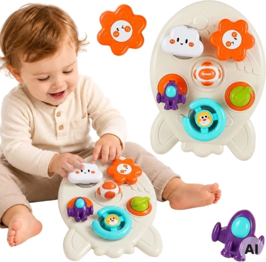 Woopie baby panel educativo de actividades cohete 7en1 - 1 pieza