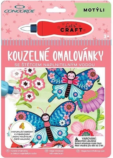 Libros mágicos para colorear Mariposas CONCORDE