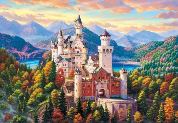 Puzzle Castillo en las montañas 1000 piezas BLUEBIRD