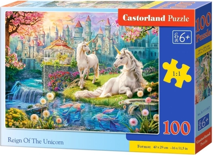 Puzzle Castorland reino de unicornios 100 piezas