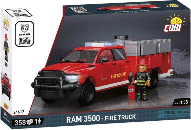 Cobi RAM 3500 bomberos 1:35 (358 piezas, figura)