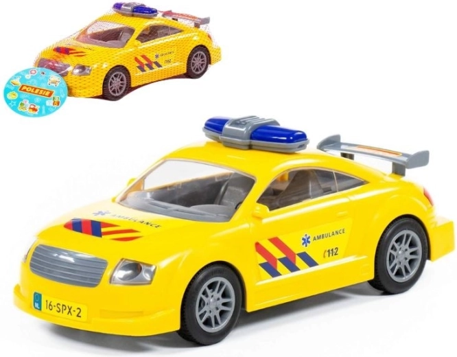 Coche de bomberos de plástico ambulancia con mecanismo de inercia