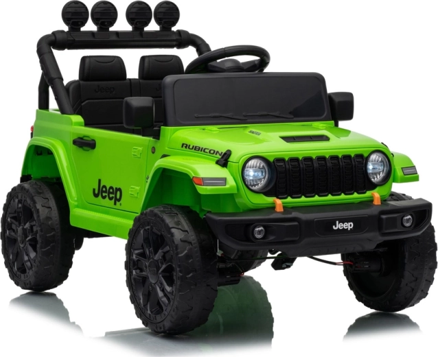 Coche eléctrico infantil Jeep Rubicon de 24 V, verde