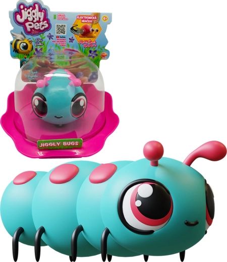 Jiggly Bugs oruga azul