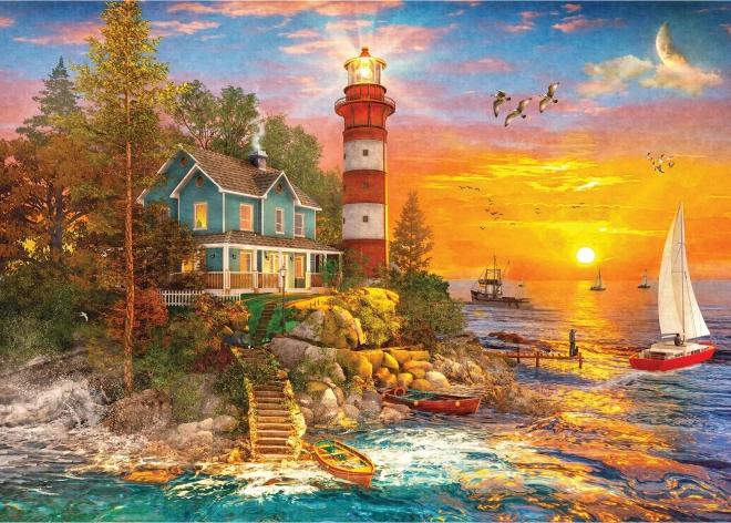 Puzzle faro en la isla 500 piezas