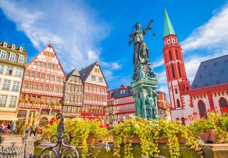 Puzzle Bluebird Ciudad Vieja de Frankfurt, 1000 piezas