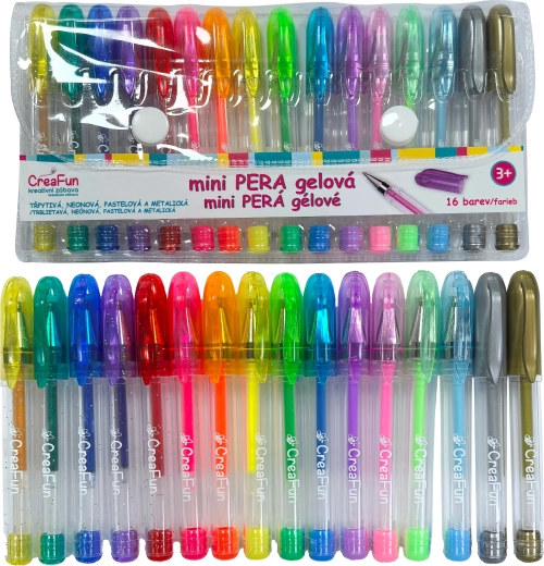 Mini bolígrafos de gel 16 colores CreaFun