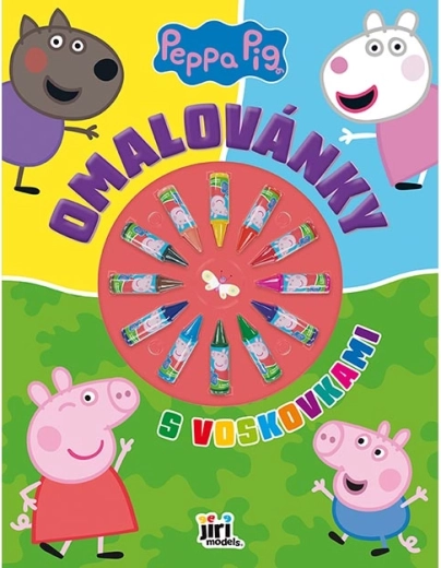Libro para colorear con ceras Peppa Pig