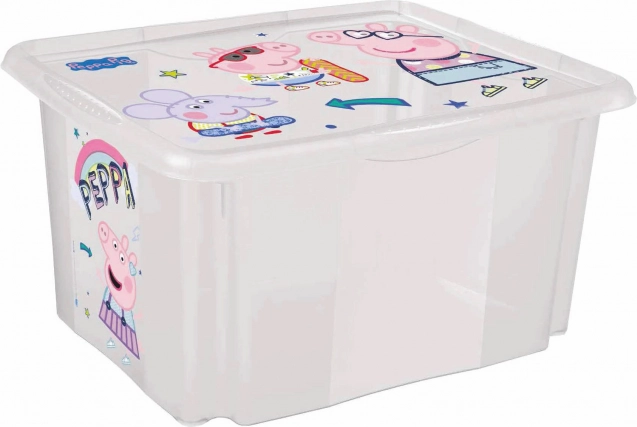 Caja de almacenamiento con tapa Grande Peppa Pig