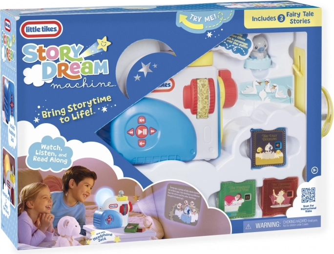 Proyector de cuentos y luz nocturna Little Tikes Story Dream Machine con set de 3 historias