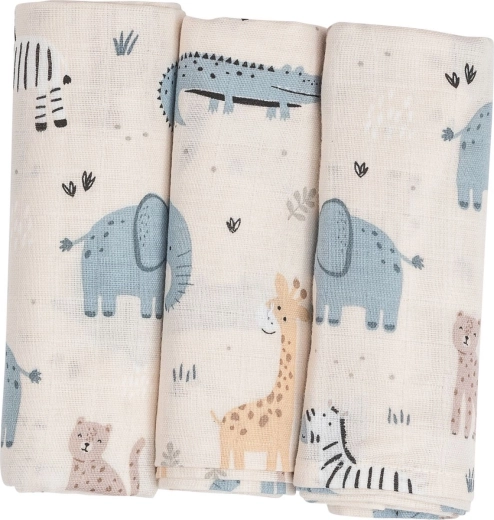 Pañales de tela Bubaba by FreeON beige safari - 3 uds