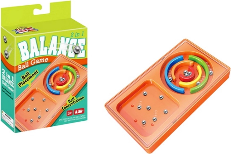 Juego de destreza con canicas
