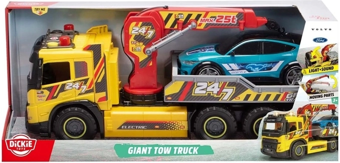 Dickie Toys Giant plataforma de transporte Volvo con luces y sonido
