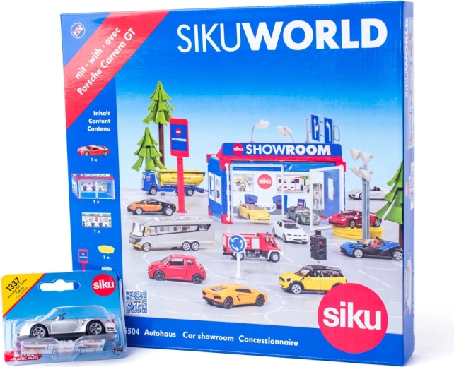 SIKU World concesionario de coches con cochecito Porsche 911 Turbo