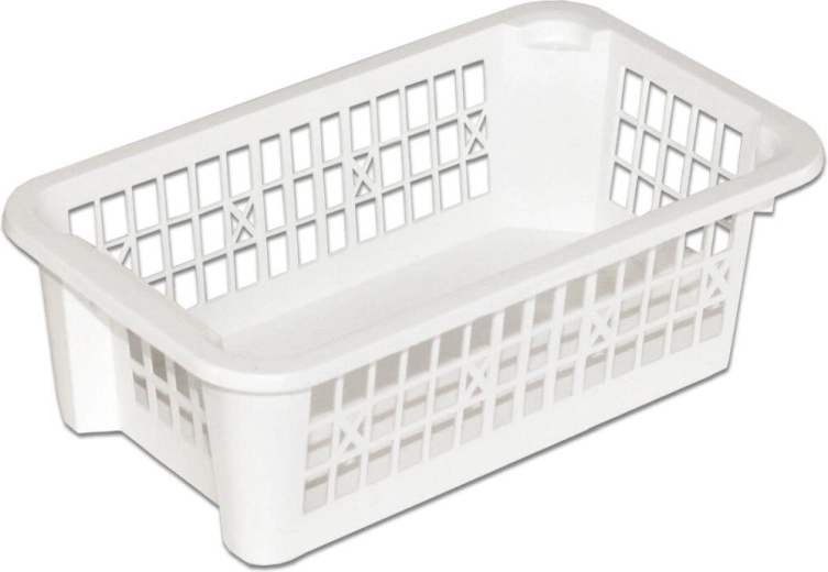 Cesta de plástico apilable 20 × 12 × 6 cm, mezcla de colores
