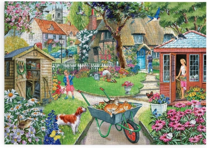 House of Puzzles Jardín florecido – puzzle de 500 piezas grandes