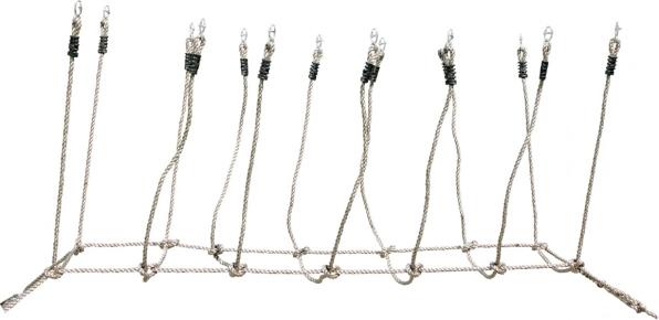 Small foot Puente de cuerda para niños para jardín y parque infantil