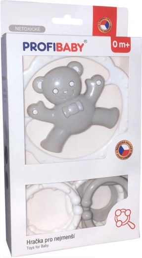 Sonajero Profibaby de osito con formas y mordedor para bebé