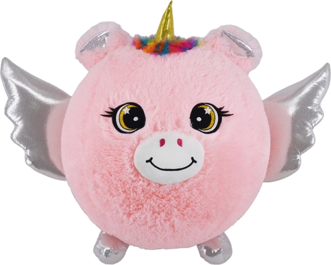 Unicornio de peluche inflable rosa 23 cm
