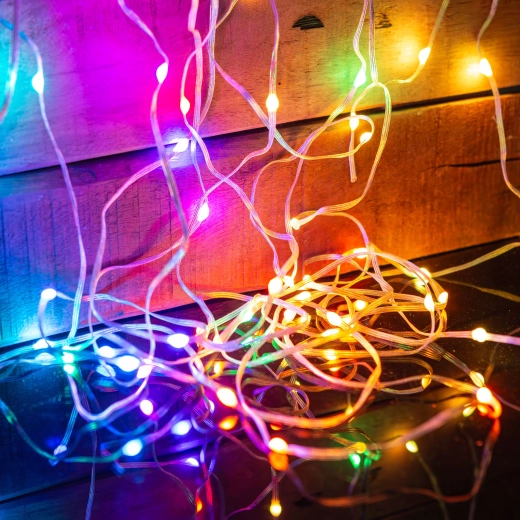 Cadena de luces LED RGBIC inteligente con Bluetooth, 66 LED, 10 m
