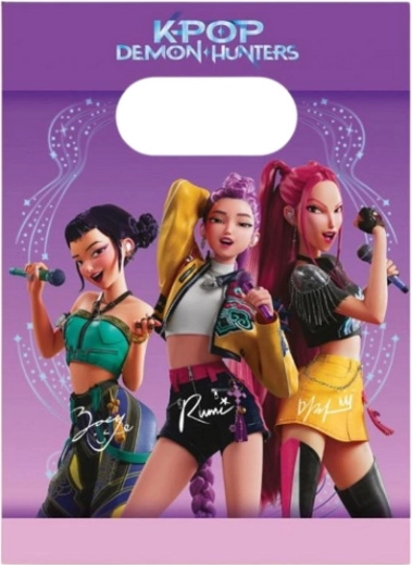 Bolsas de papel de regalo K‑Pop Demon Hunters (4 uds)