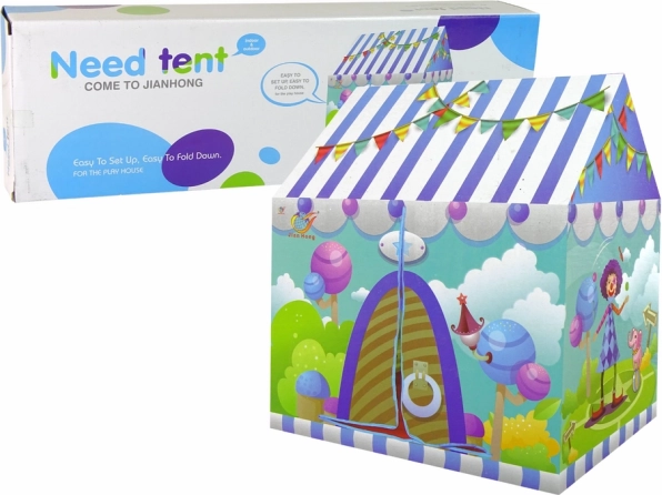Tienda infantil alegre de circo para la habitación y el jardín