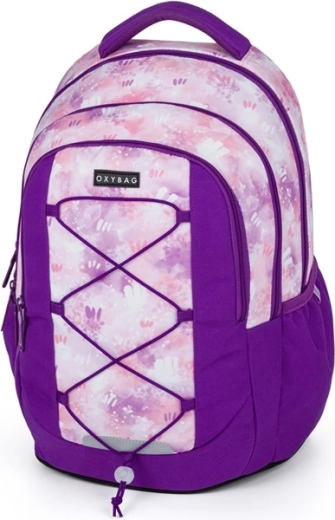 Mochila escolar para estudiantes OXY Touch Watercolor violeta-rosa 25 l