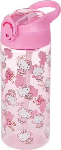 Botella de Tritan para beber con pajita Hello Kitty Sweet Leopard 500 ml BAAGL