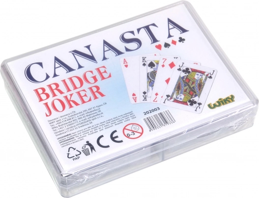 Cartas Canasta en caja de plástico