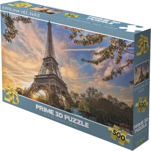 Puzzle 3D Prime Torre Eiffel en París holográfico 500 piezas 61 × 46 cm