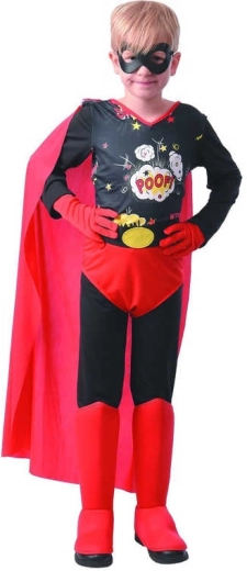 Disfraz de carnaval de héroe de acción al estilo de Spiderman, talla L (130–140 cm)