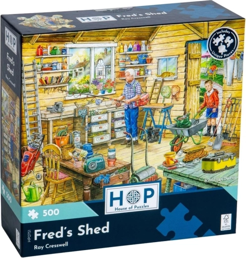 Puzzle House of Puzzles El cobertizo de Fred, 500 piezas