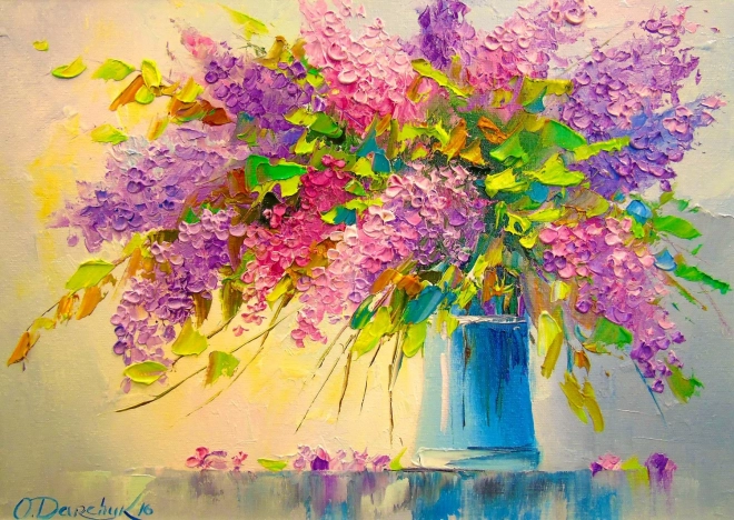 Puzzle Ramo de lilas 1000 piezas
