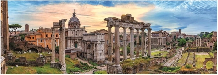 Puzzle panorámico Clementoni 1000 piezas Roma – Foro Romano al atardecer (High Quality Collection)