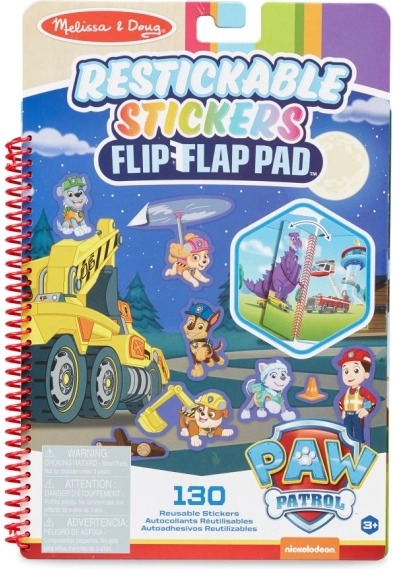 Paw Patrol bloc flip-flap de pegatinas reposicionables – Misión definitiva