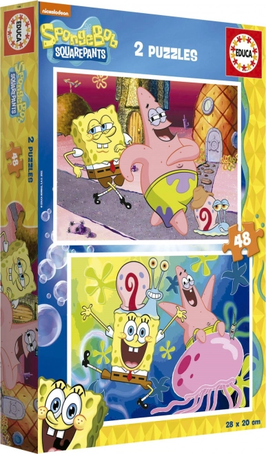Puzzle SpongeBob 2x48 piezas