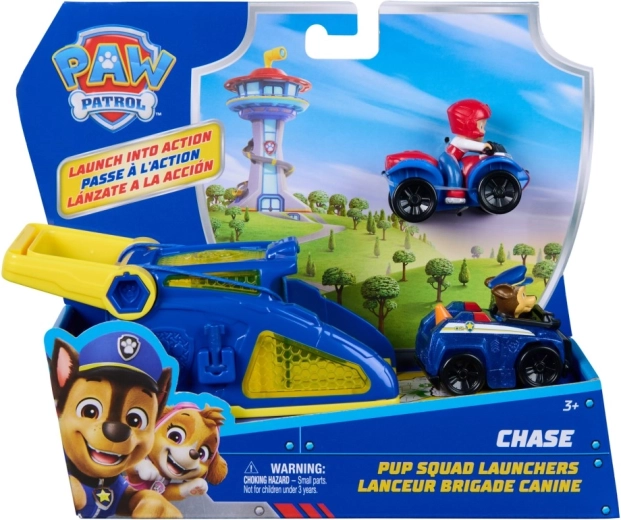 PAW Patrol: set de carreras con lanzador y cochecitos Chase