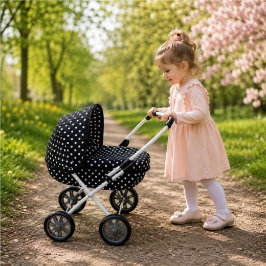 New Baby cochecito infantil para muñecas Anička negro