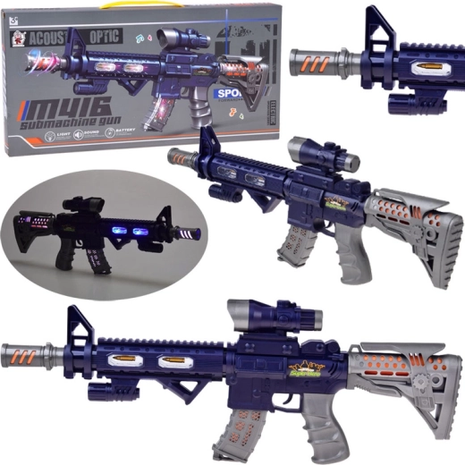 Fusil infantil M416 con luz, sonido y vibraciones
