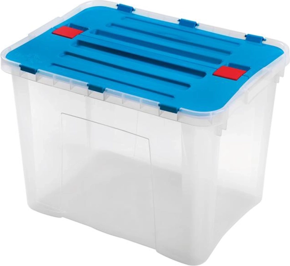 Caja de almacenamiento de plástico con tapa HEIDRUN Dragon 42 l