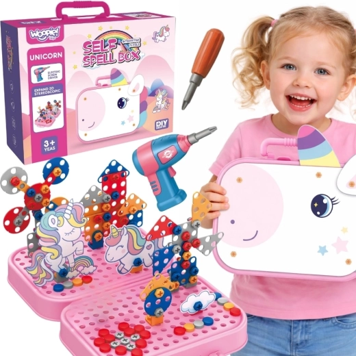 Woopie kit de construcción 3D para atornillar unicornio