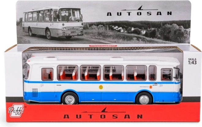 Modelo coleccionable de autobús Autosan H9-20 PKS en color azul