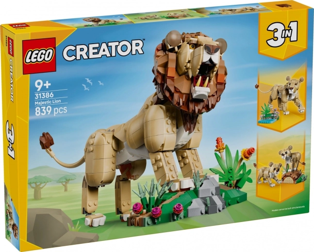 LEGO Creator 3 en 1 Animales salvajes: León orgulloso