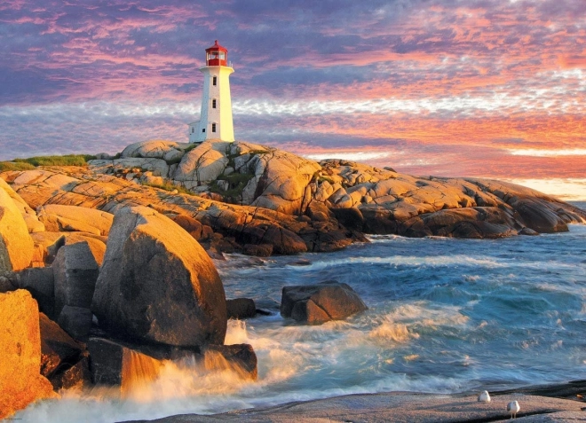 Puzzle EUROGRAPHICS Faro de Peggy's Cove, Nueva Escocia – 1000 piezas