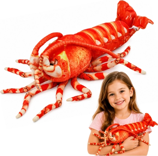 Gamba de peluche: gran mascota marina abrazable de 55 cm