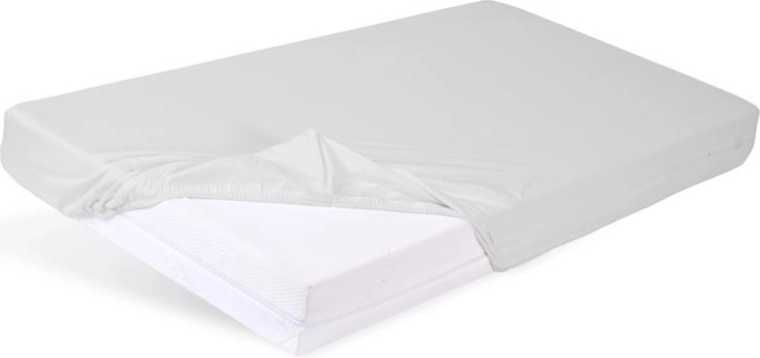 Babymatex sábana impermeable con elástico Bamboo blanca 60 × 120 cm