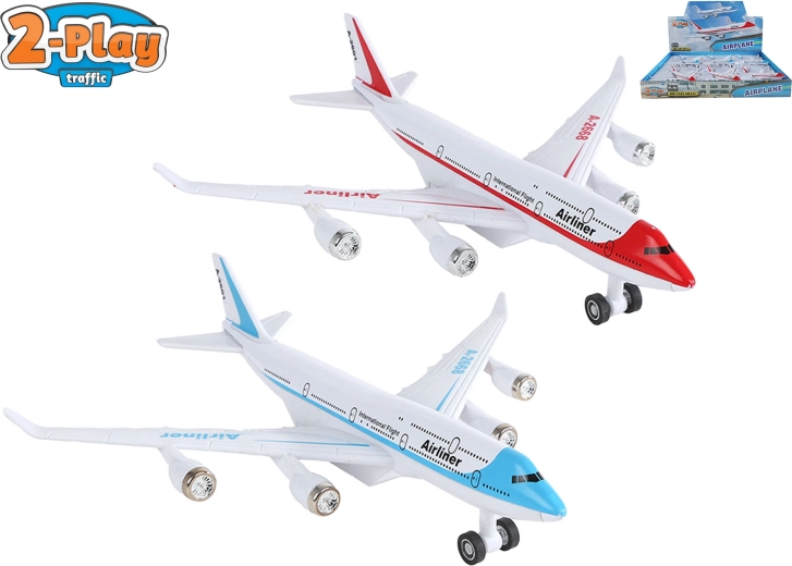 2-Play Traffic modelo metálico de avión con retrofricción 16 cm